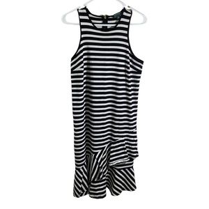 Lauren Ralph Lauren Ruffled Striped Cotton Dress